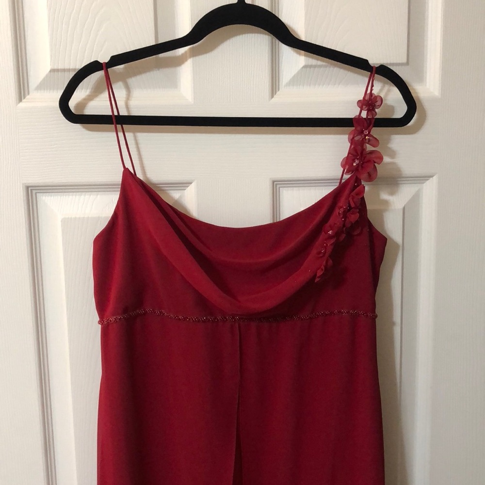 Red Formal David’s Bridal Bridesmaid Dress